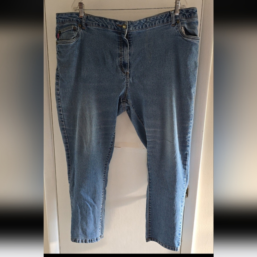 Women Within straight leg stretch jeans